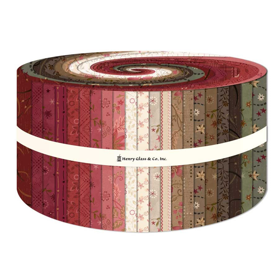 Henry Glass -Jelly Rolls - "Hearth and Home" -2.5"x 44" -42 pcs