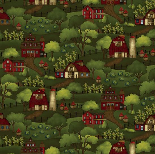 44" -Henry Glass - "Farm to Market" - 100% Cotton