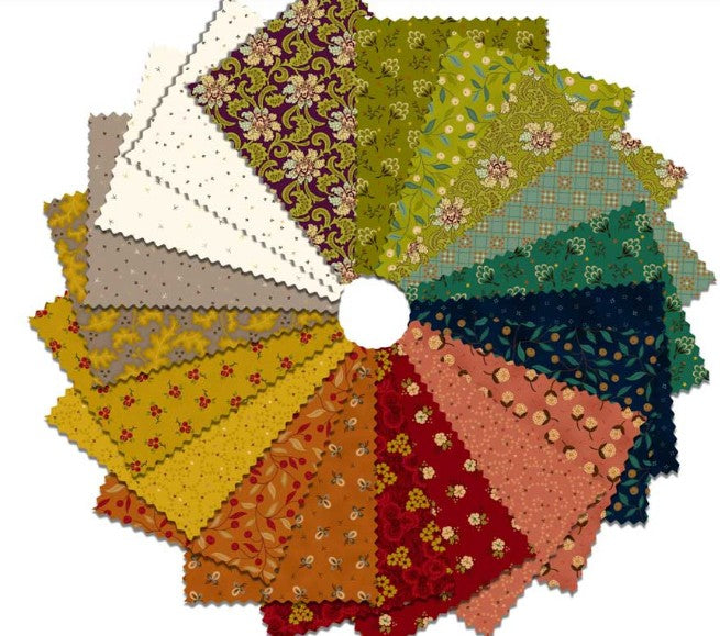 Henry Glass Flower Pot Fat Quarter Collection 20 pcs 18"x21"