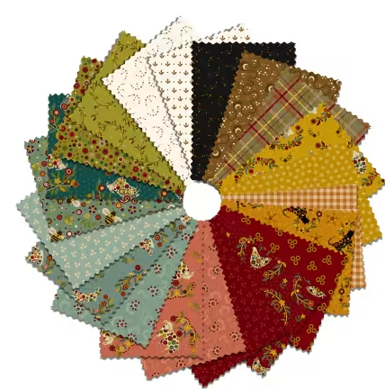Henry Glass-Fat Quarters-Pennyberry Farm-18x-22-22-pcs