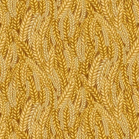 44"-Henry Glass Wheat-100%-cotton