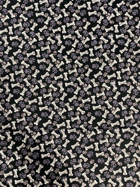 44"-Hi-Fashion-Dog Bones-100%-cotton quilting fabric