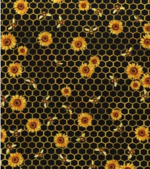 44"  - "Honeycomb Florals" - 100% Cotton