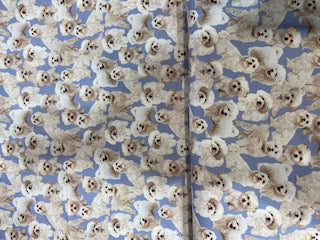 44"-Dog-Maltese -allover-print Blue