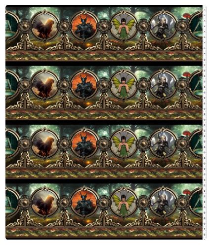 Panel -In The Beginning Fabrics - "Legendary Journeys - Stripe" - 100% Cotton