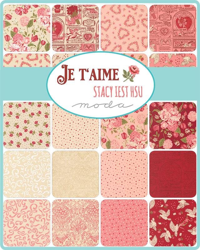 Moda -Layer Cake - "Je Taime" - 10"x 10" -42 pcs