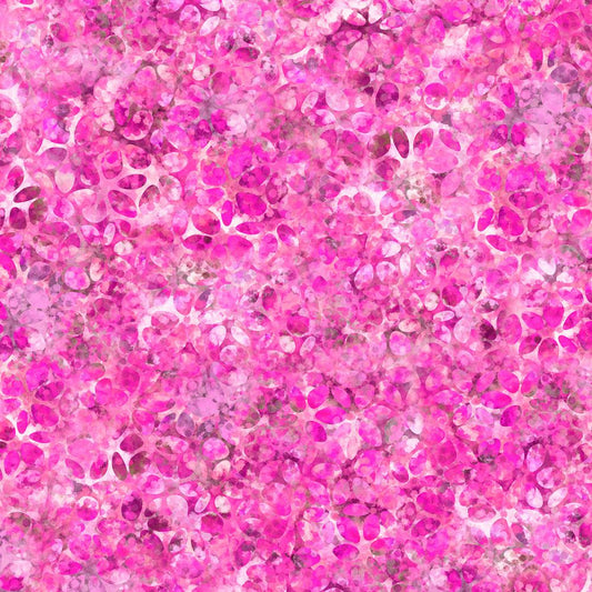 44"  - "Kaleidoscope Pink" - 100% Cotton