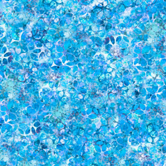 44"  - Kaleidoscope "Blue/White" - 100% Cotton