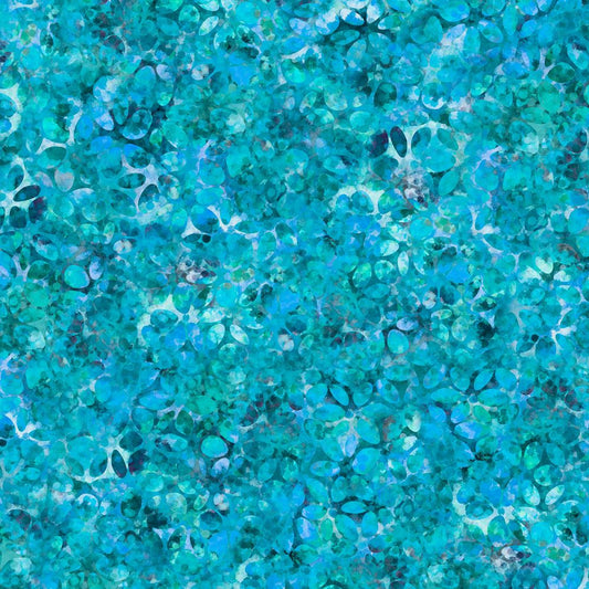 44"  - Kaleidoscope "Blue/Green" - 100% Cotton