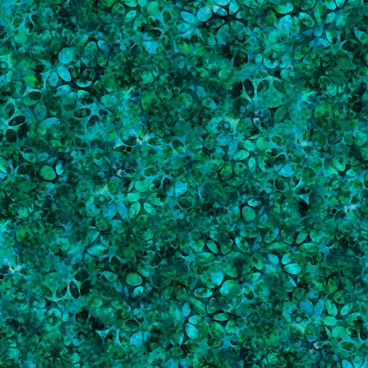 44"  - Kaleidoscope "Green3" - 100% Cotton