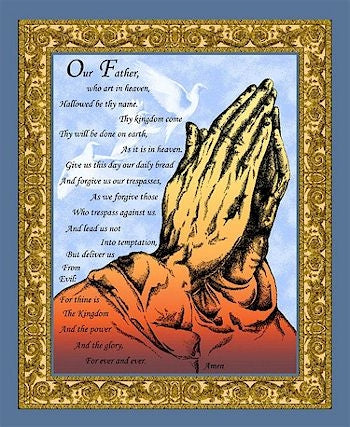 Panel -"Lords Prayer"    36"x 44"- 100% Cotton