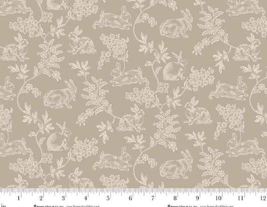 44"  - Henry Glass-  " Love Struck"  Beige -  100% Cotton