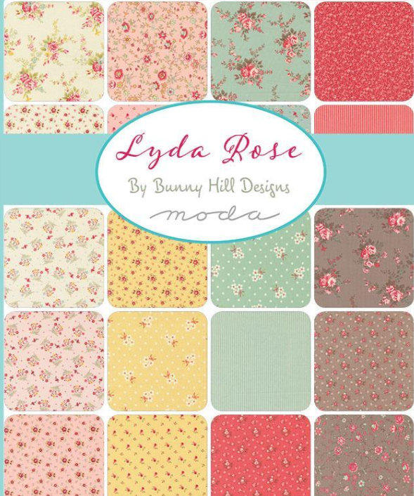 Moda - Mini-Charm - "Lyda Rose" -  2.5"x 2.5" - 42 pcs