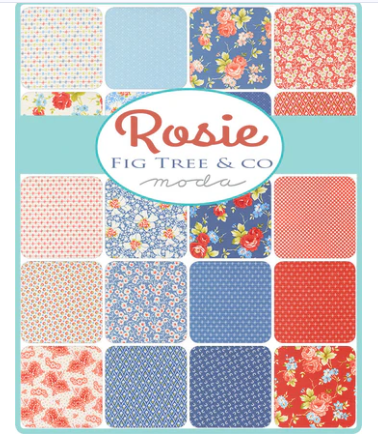Moda - Mini-Charm - "Rosie" -  2.5"x 2.5" - 42 pcs