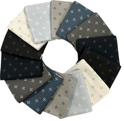 Marcus Fabrics - "Bentley's Snowflakes" 14 Fat Quarters - 100% Cotton