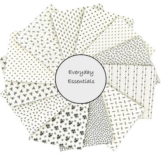 Marcus Fabrics - "Everyday Essentials" 10 Fat Quarters - 100% Cotton