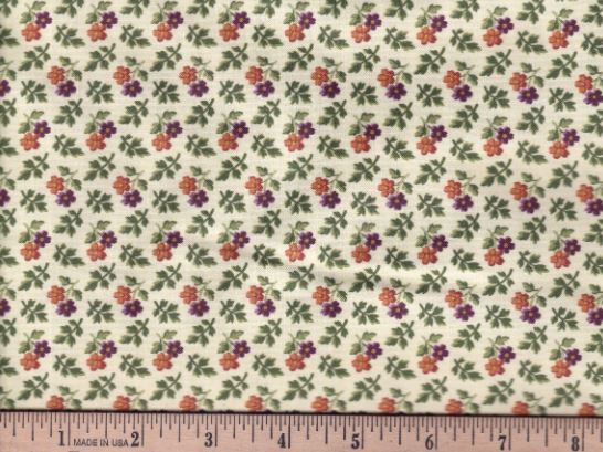 44"-Marcus Fabrics "Double Daisey" Cream-100%-cotton