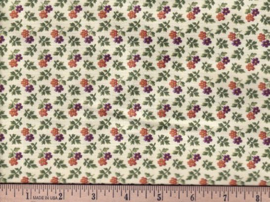 44"-Marcus Fabrics "Double Daisey" Cream-100%-cotton