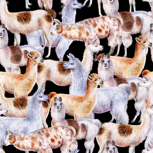 44" LLama Allover Print
