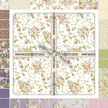 Maywood Studio -Layer Cake- "Grand Entrance" -10"x 10"-42-pcs-100%-cotton-quilting-fabric