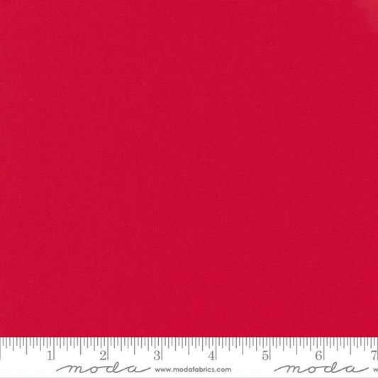 44"  - Moda -  "Bella Solids - Bettys Red" - 100% Cotton