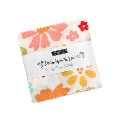Moda - Mini-Charm - "Delightfully Yours" -  2.5"x 2.5" - 42 pcs