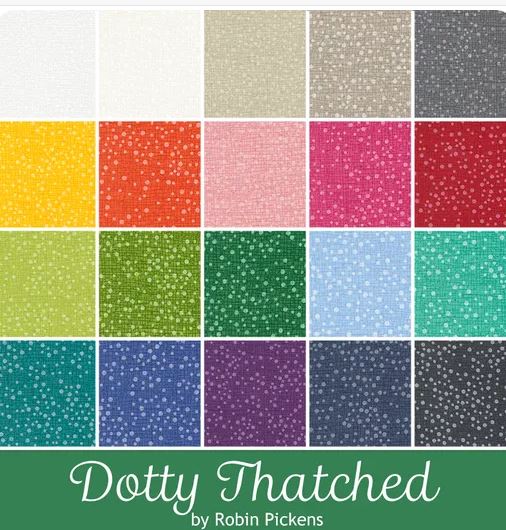 Moda - "Dotty Thatched" Dessert Roll , 20pcs 5"x 45"