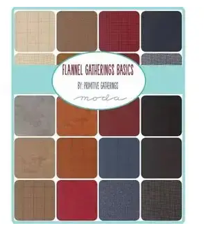 Moda -Charm Pack - "Flannel Gatherings" - 5"x 5" -42 pcs