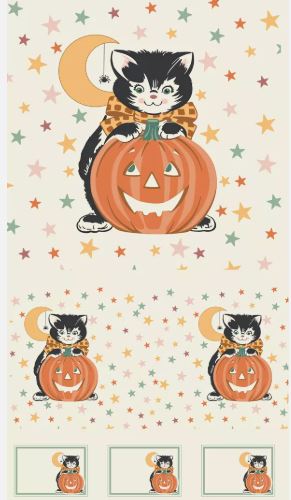 Panel -Moda - "Kitty Corn" - 100% Cotton