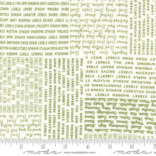 44"  - Moda -  "Main Street - Vanilla Grass" - 100% Cotton