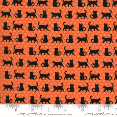44"- Moda - "Midnight Magic - Pumpkin" - 100% Cotton
