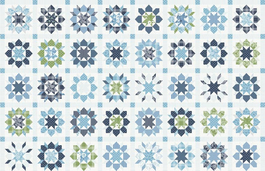 60"  - Moda Fabrics - Nantucket Summer "Multi" -  100% Cotton