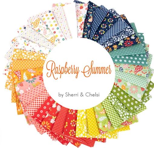 Moda - Raspberry Summer  FQ Bundle  18"x22" 34 pcs - 100%-cotton-quilting-fabric