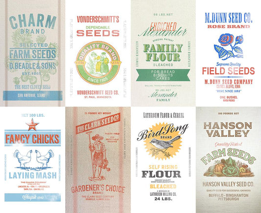 Panel - Moda - "Farm And Garden  Farm Sacks" 36"x44"- 100% Cotton