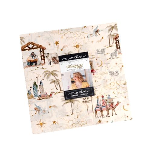 Moda -Layer Cake - "Silent Night" - Watercolor - 10"x 10" -42 pcs