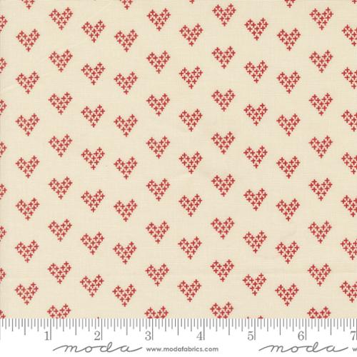 44"  -Moda Fabrics "Threads" Porcelain Red - 100% Cotton