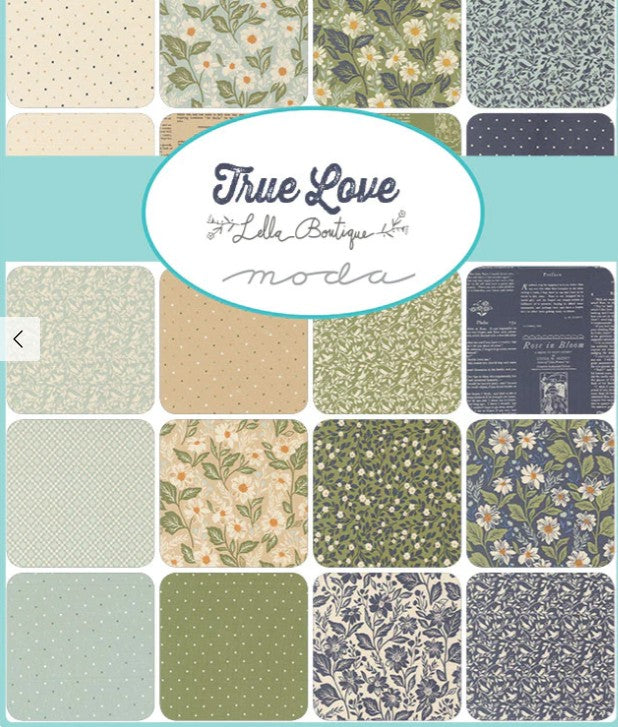 Moda -Mini Charm Pack - "True Love" -2.5"x 2.5" -42 pcs