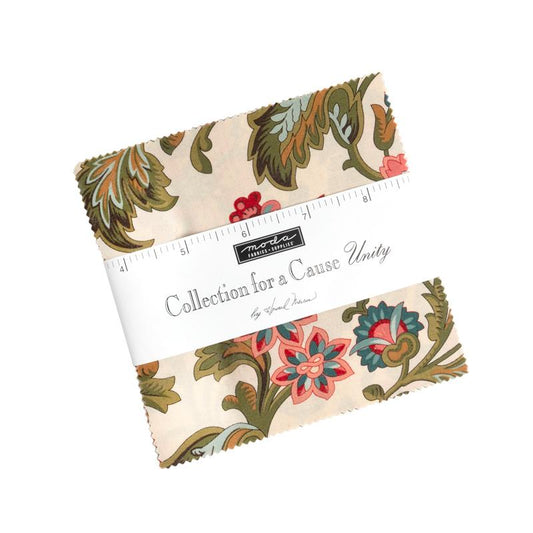 Moda - Collection for a Cause - "Unity"  Charm Pack- 5"x5"- 42 pcs  100%-cotton quilting fabric