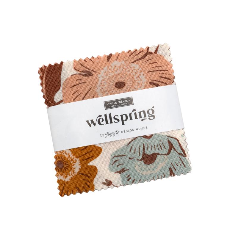 Moda -Mini Charm - "Wellspring" - 2.5"x 2.5" -42 pcs