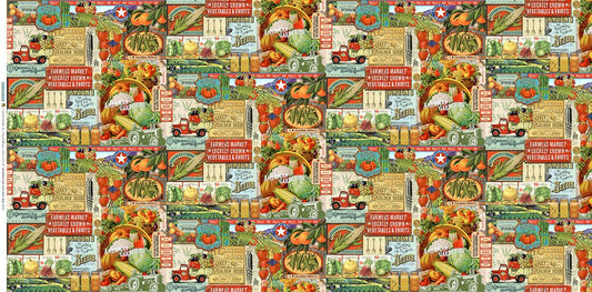 44"-Moda -Farm And Garden  100% Cotton