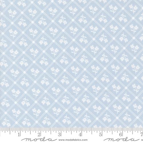 44"  - Moda Fabrics - Cottage Charm -  "Powder Blue" - 100% Cotton
