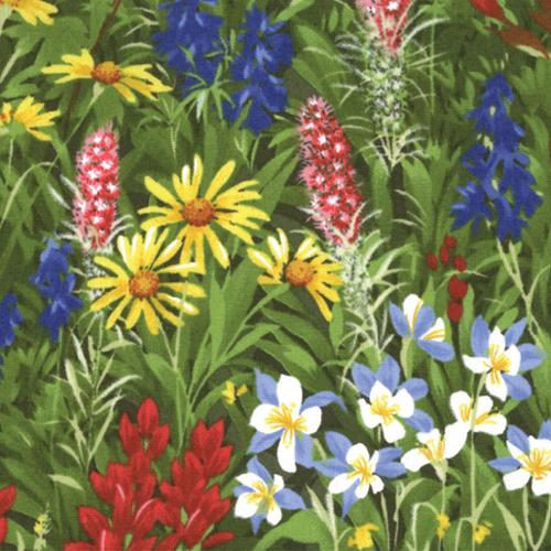 44"  - Moda Fabrics - Wildflowers Basics Summer2 -  100% Cotton