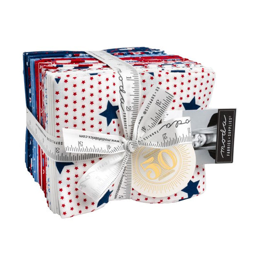 Moda -Fat Quarter Bundle- "Star Spangled" -18"x22"-26-pcs-100%-cotton-quilting-fabric