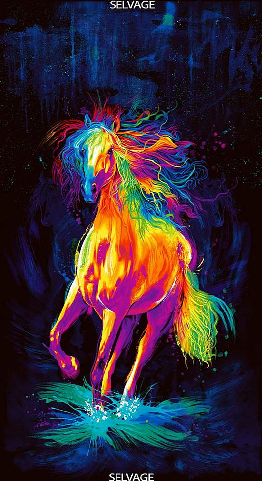Panel -Timeless Treasures - "Painted Horse Panel" - 100% Cotton