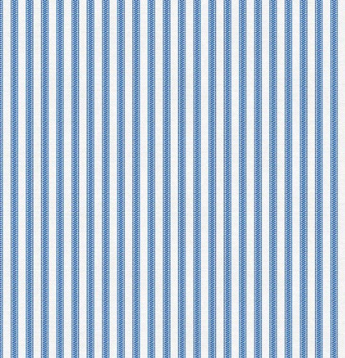 44"  - Paintbrush Studio Fabrics -  "Tailored Ticking" Blue-  100% Cotton