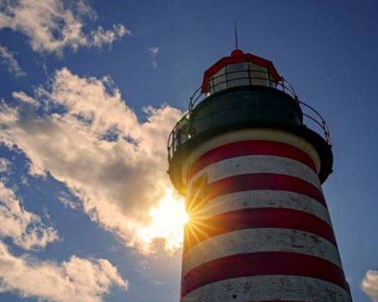 Panel - 35" Fabric Panel - Shining Through at West Lighthouse - 100%-cotton