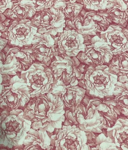 44"-Pink Peonies-100% cotton