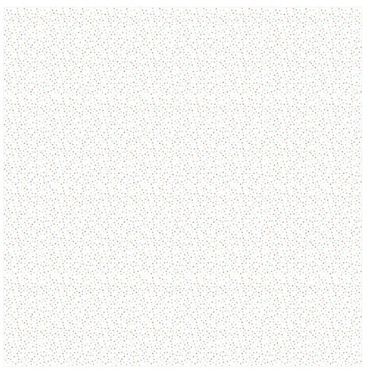 44" Poppie Cotton -  Country Confetti  - "Marshmallow New White" -  100% Cotton