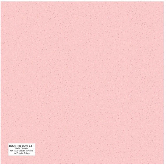 44" Poppie Cotton -  Country Confetti  - "Sweet Blush Pink" -  100% Cotton