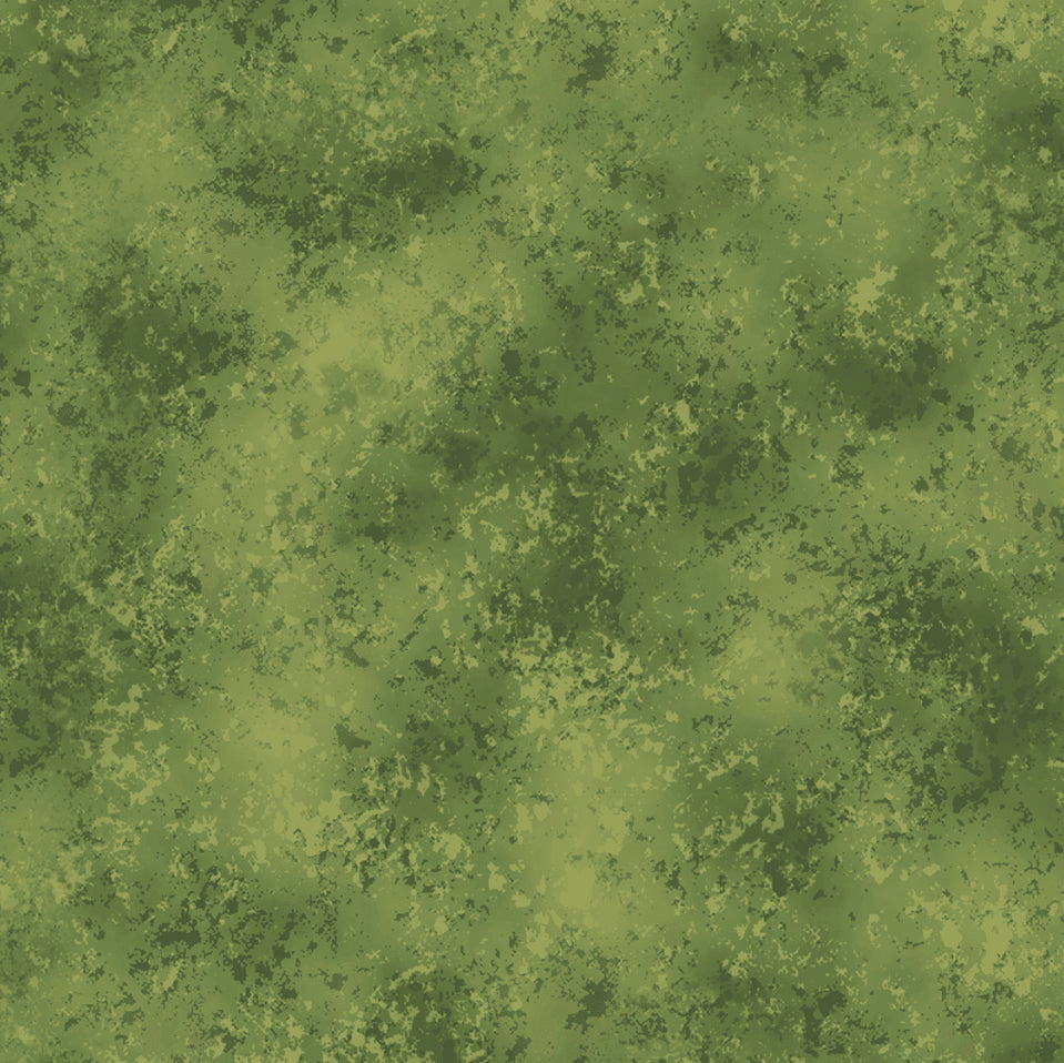 44"  - QT Fabrics-  " Rapture Blender"  Moss Green -  100% Cotton